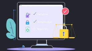 Checklist visual de buenas prácticas de seguridad para proteger APIs: cifrado, autenticación, validación, monitoreo y cumplimiento